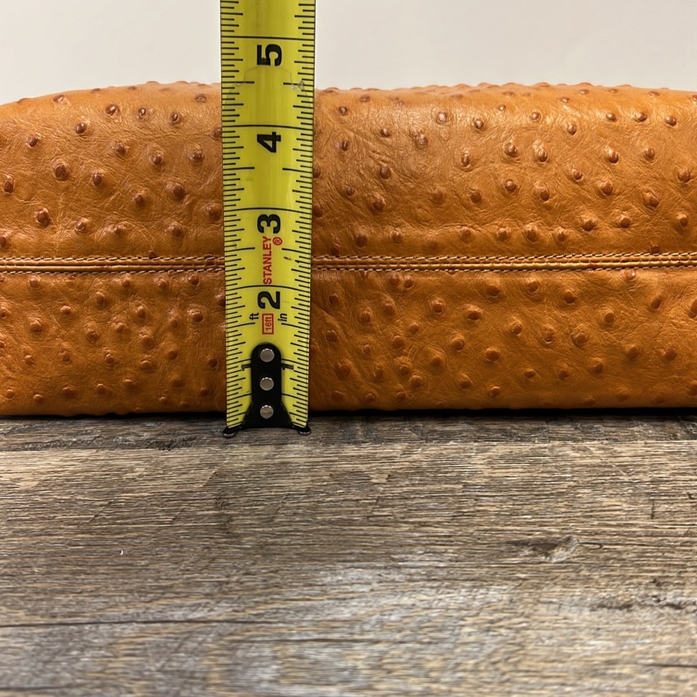 SOLD IN STORE Tanner Made in Italy Genuine Leather Embossed Shoulder Bag - Picture 11 of 16